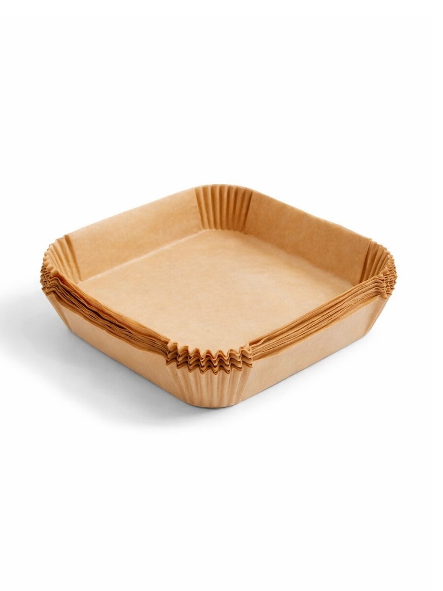 MOLDE DESCARTABLE CUADRADO PARA FREIDORA kraft