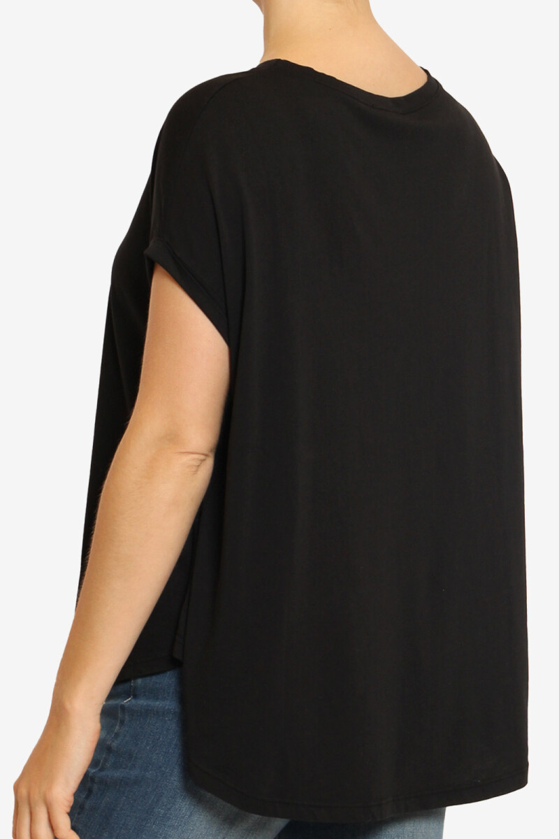 Camiseta oversized Negro