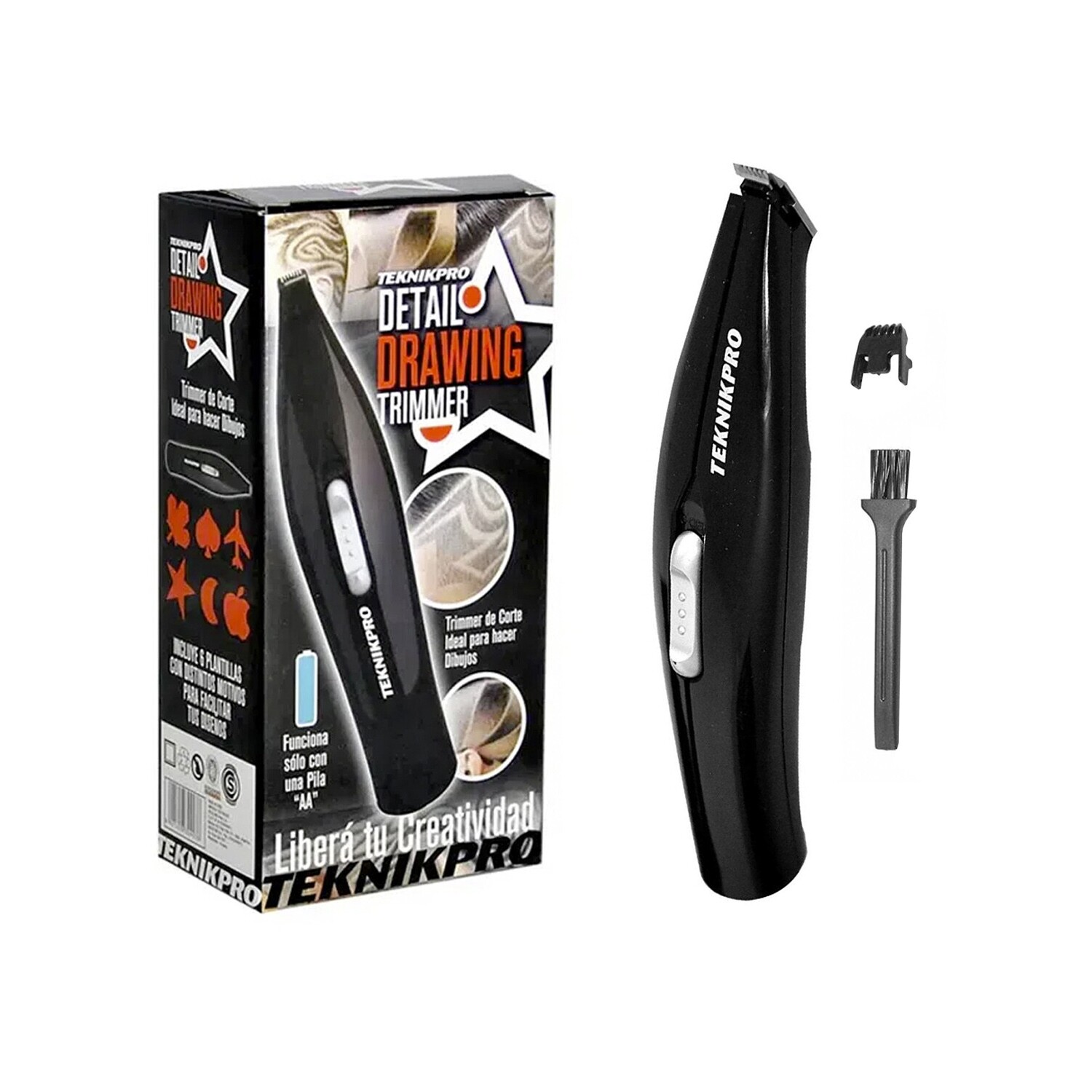 Mini trimmer inalambrico para cabello Teknikpro Detail Drawing Electroventas