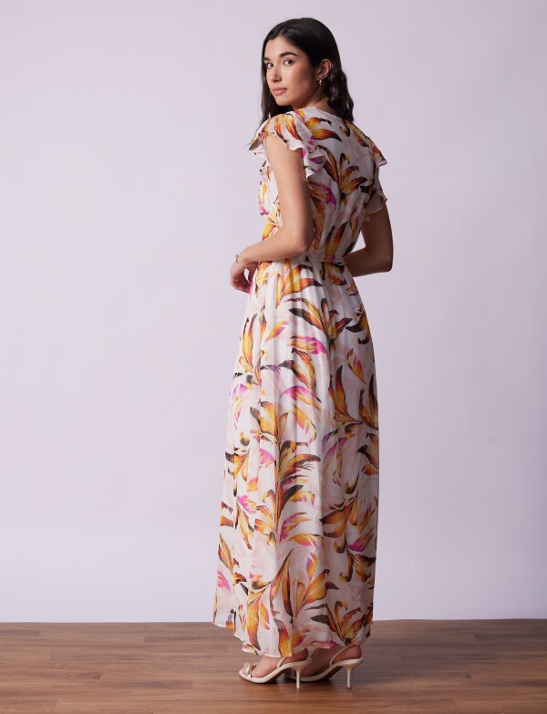 Vestido Maxi Printed BLANCO/MULTI