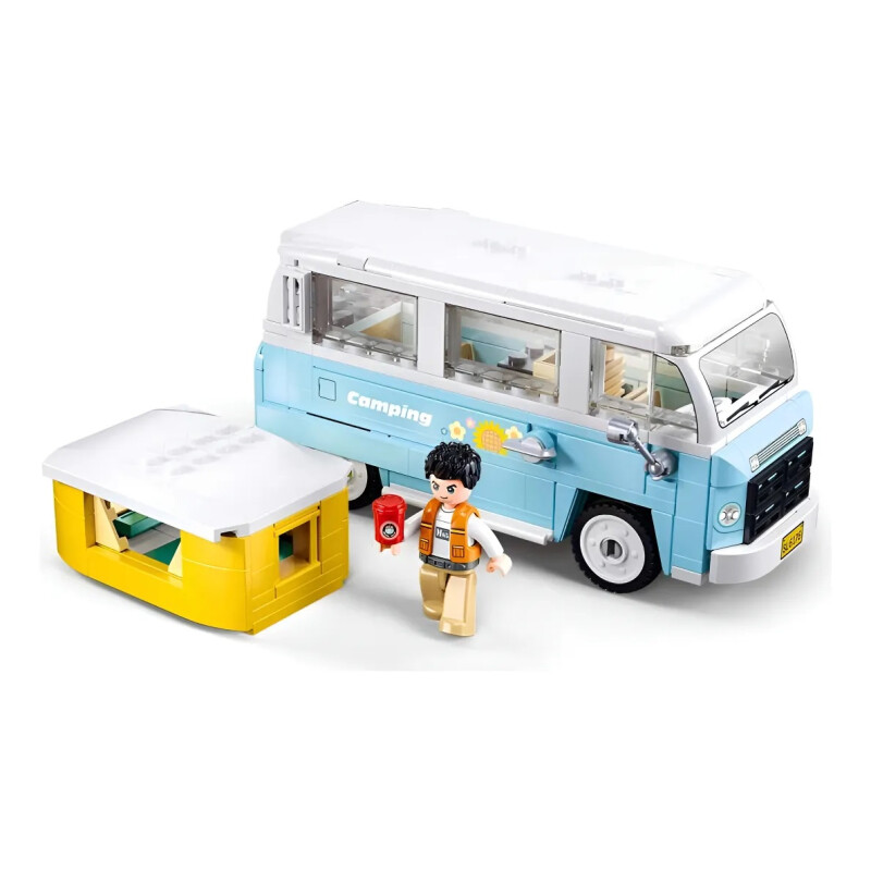 Camioneta Furgoneta De Camping Sluban Model Bricks M38-b1192 Camioneta Furgoneta De Camping Sluban Model Bricks M38-b1192