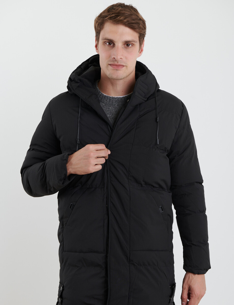 300220 CAMPERA HARRINGTON LABEL Negro