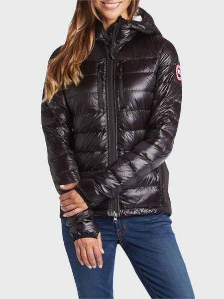 Canada Goose -Campera de nylon con capucha, Hybridge lite hoody Negro