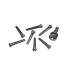 Boton puente guitarra folk Daddario Pwps10 Black Ivory Set Boton puente guitarra folk Daddario Pwps10 Black Ivory Set