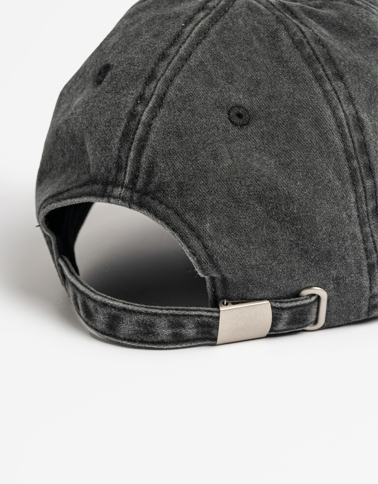 Caps No Gender Cap Men´s Collection Lavado Con Bordado - Negro