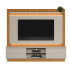 LINEA- MODULAR PARA TV GUARARAPES NATURE/OFF WHITE LINEA- MODULAR PARA TV GUARARAPES NATURE/OFF WHITE