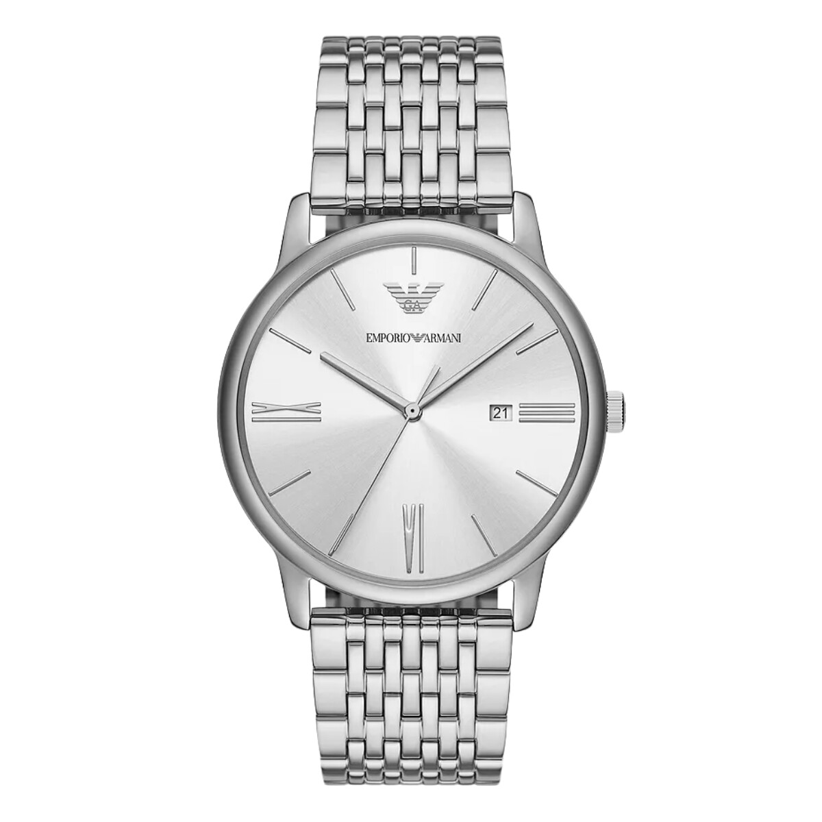 Reloj EMPORIO ARMANI MINIMALIST Acero Plateado Esfera 42mm 