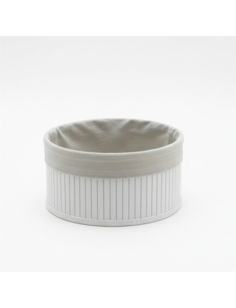 CESTO RED BAMBÚ FORRADO TELA D15X8CM BCO CESTO RED BAMBÚ FORRADO TELA D15X8CM BCO