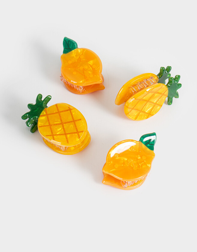 Broches Sets Frutas Set De Broches - Amarillo Medio