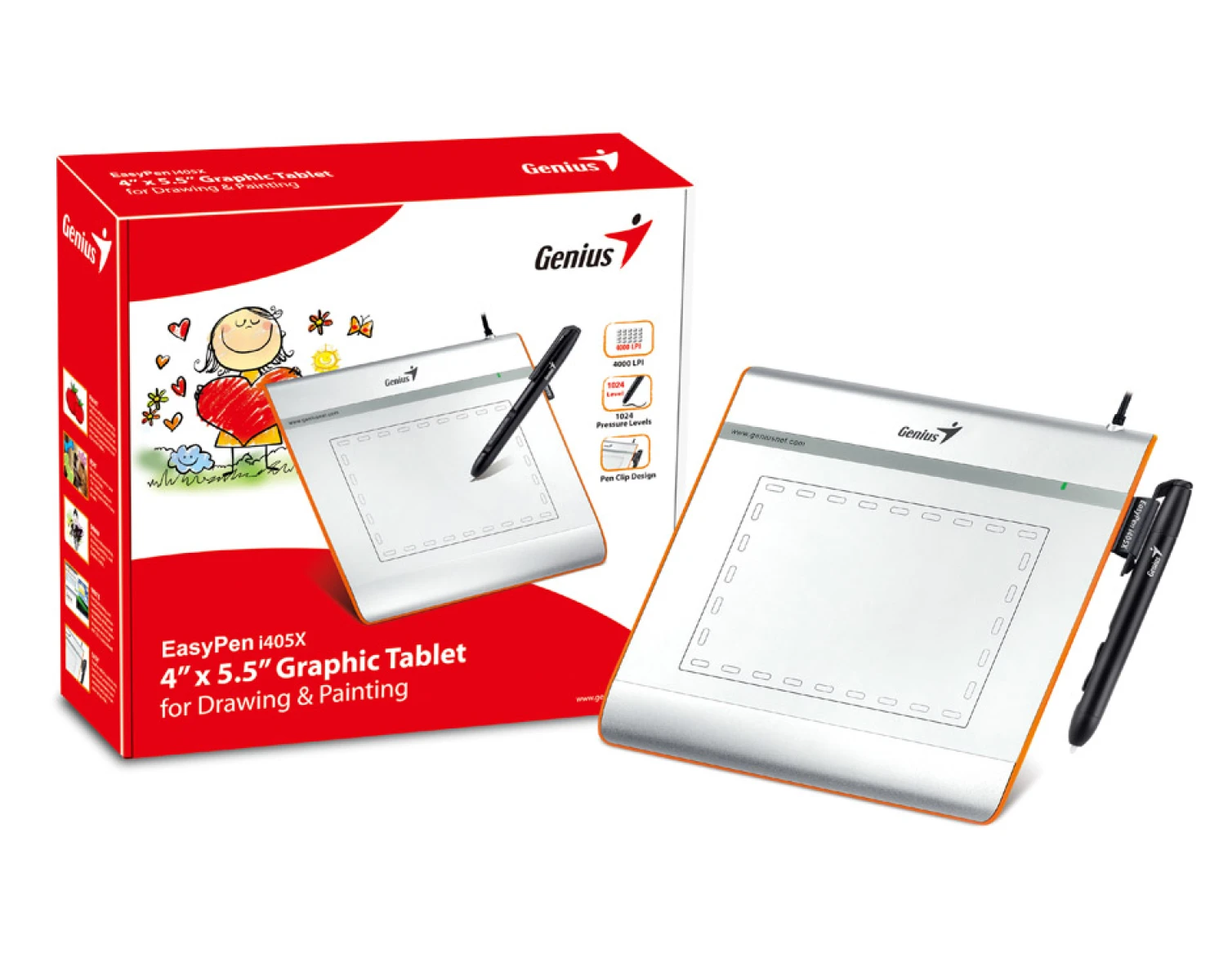 Tableta Digitalizadora Genius 4'' X 5,5'' 