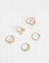 Sets Anillos Metal Set De Anillos De Metal - Dorado