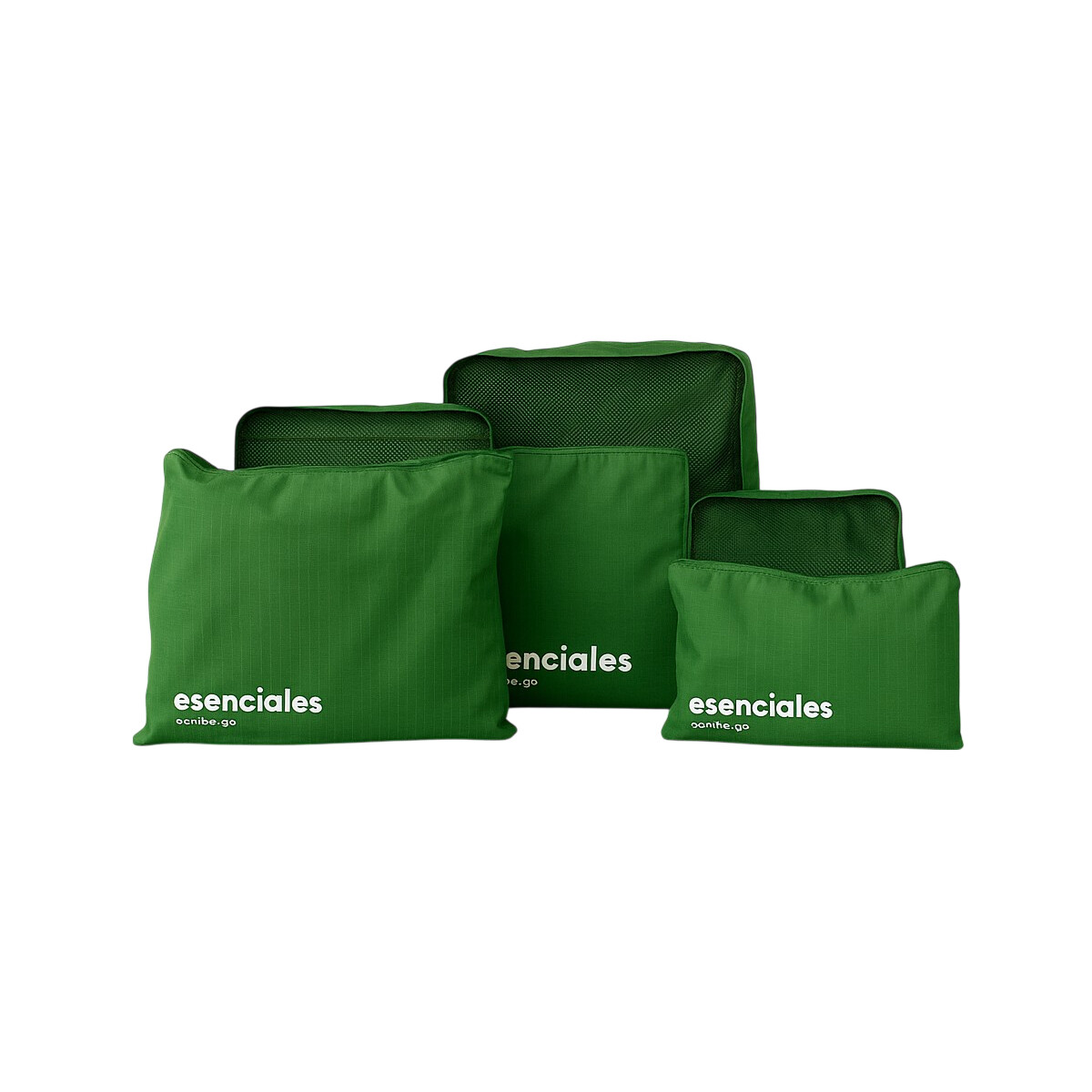 Set de 6 fundas para organizar equipaje - Verde 