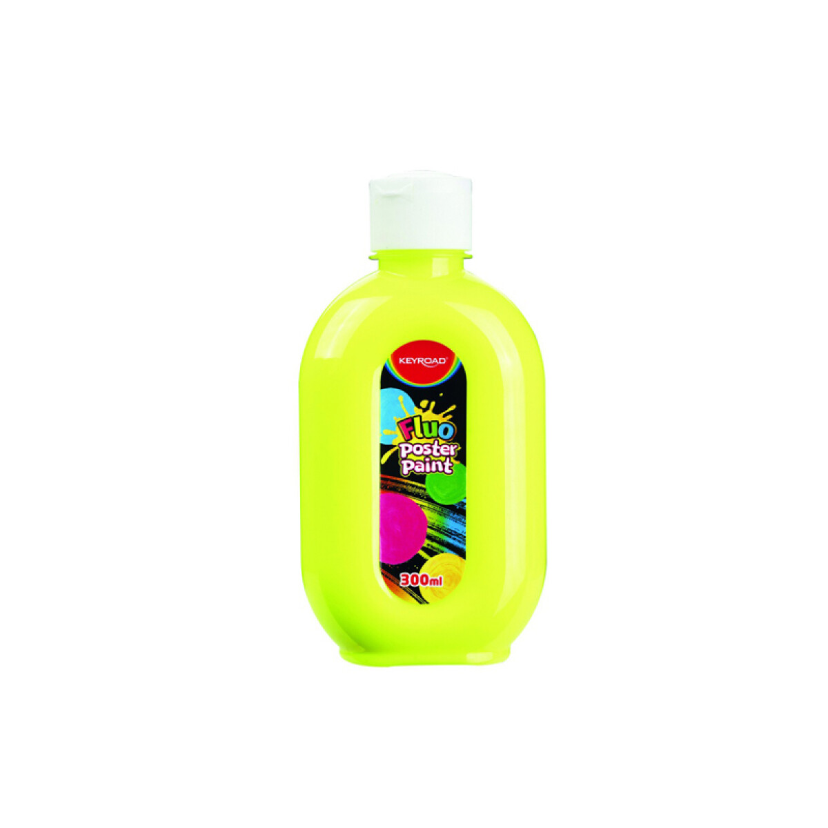 Tempera Keyroad 300 ml Fluo - Amarilla 