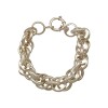 Pulsera Garibaldi doble aro- Plata 925 -Sin piedra-PU3701 sinpiedra