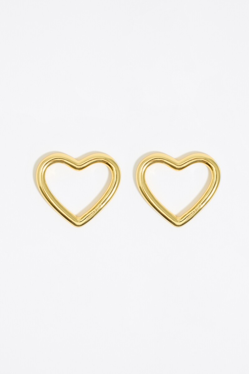 PENDIENTES CORAZÓN GRANDE Oro