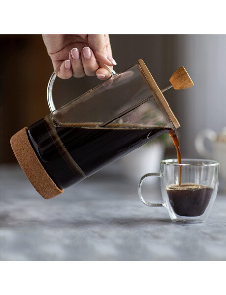 CAFETERA/TETERA 800 ML EN VIDRIO Y BAMBÚ CAFETERA/TETERA 800 ML EN VIDRIO Y BAMBÚ