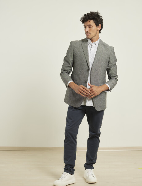 110571 SACO HARRINGTON LABEL Gris Oscuro