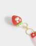 Llavero Lúdico Llavero Y Charm Con Frutillita - Rojo Frutilla