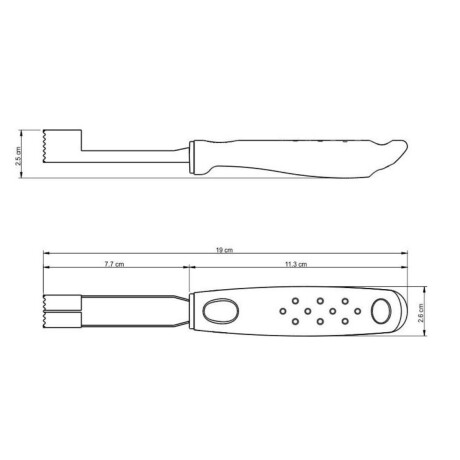 Descorazonador de Manzana Utilita Blanco 19 cm Tramontina Descorazonador de Manzana Utilita Blanco 19 cm Tramontina