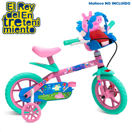 Bicicleta Rod 12 Peppa Pig C/Silla De Muñeca Y Ruedas Peppa Pig