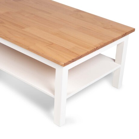 Mesa de centro Vanilla Blanco y Almendra