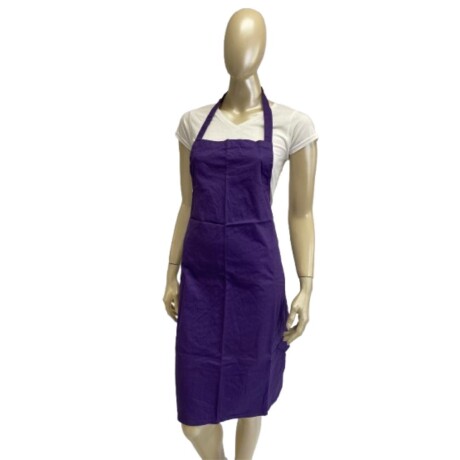Delantal básico con peto y ajustes Violeta
