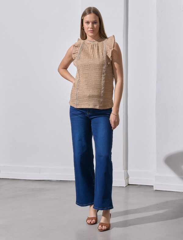 Blusa Volados TOSTADO