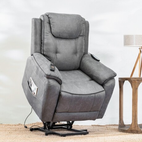 Sillón Masajeador Sally 1 Cuerpo Gris U