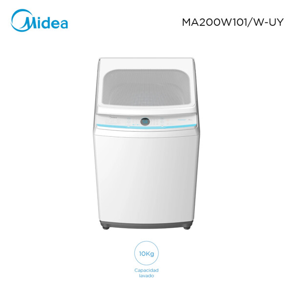 Lavarropas Midea Ma200w101 10kg LAVARROPA MIDEA 10KG CARG SUP MA200W101