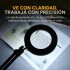Lampara Aro Luz Led Lupa Aumento 2 En 1 Escritorio Y Morsa Color Variante Blanco