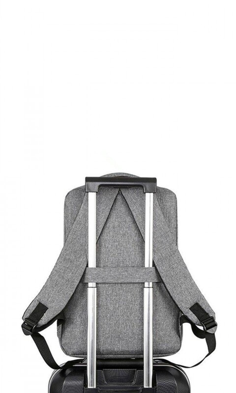 MOCHILA CHICAGO TRIBUNE GRIS