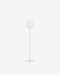 Lámpara de pie solar para exterior Dinesh de acero gris 120 cm Lámpara de pie solar para exterior Dinesh de acero gris 120 cm