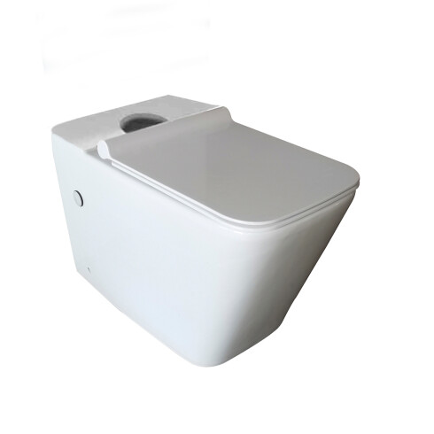 Inodoro Blanco Con Tapa Cierre Suave Para Cisterna Mochila, Descarga 25 Cm,Aqualia Linea Balkhask 000