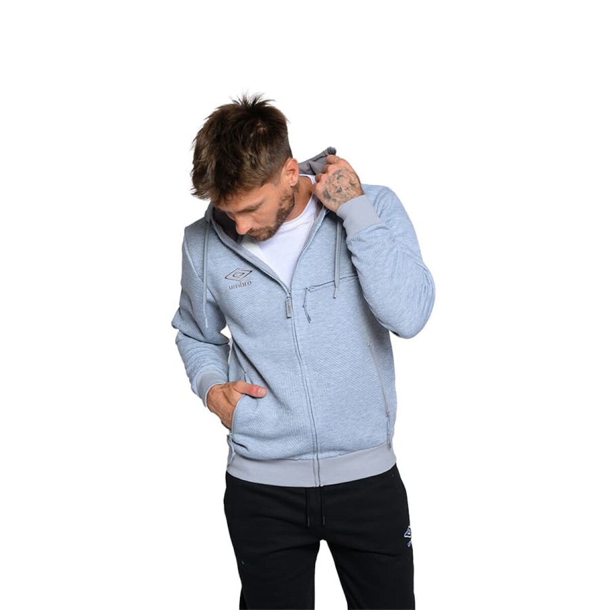 Campera Umbro Gibson de Hombre - 20106064 - Gris-melange 
