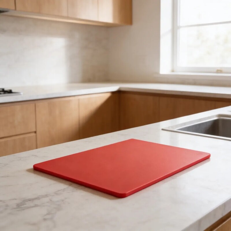 Tabla de picar en polipropileno Roja - F/CBRD-1218 Tabla de picar en polipropileno Roja - F/CBRD-1218