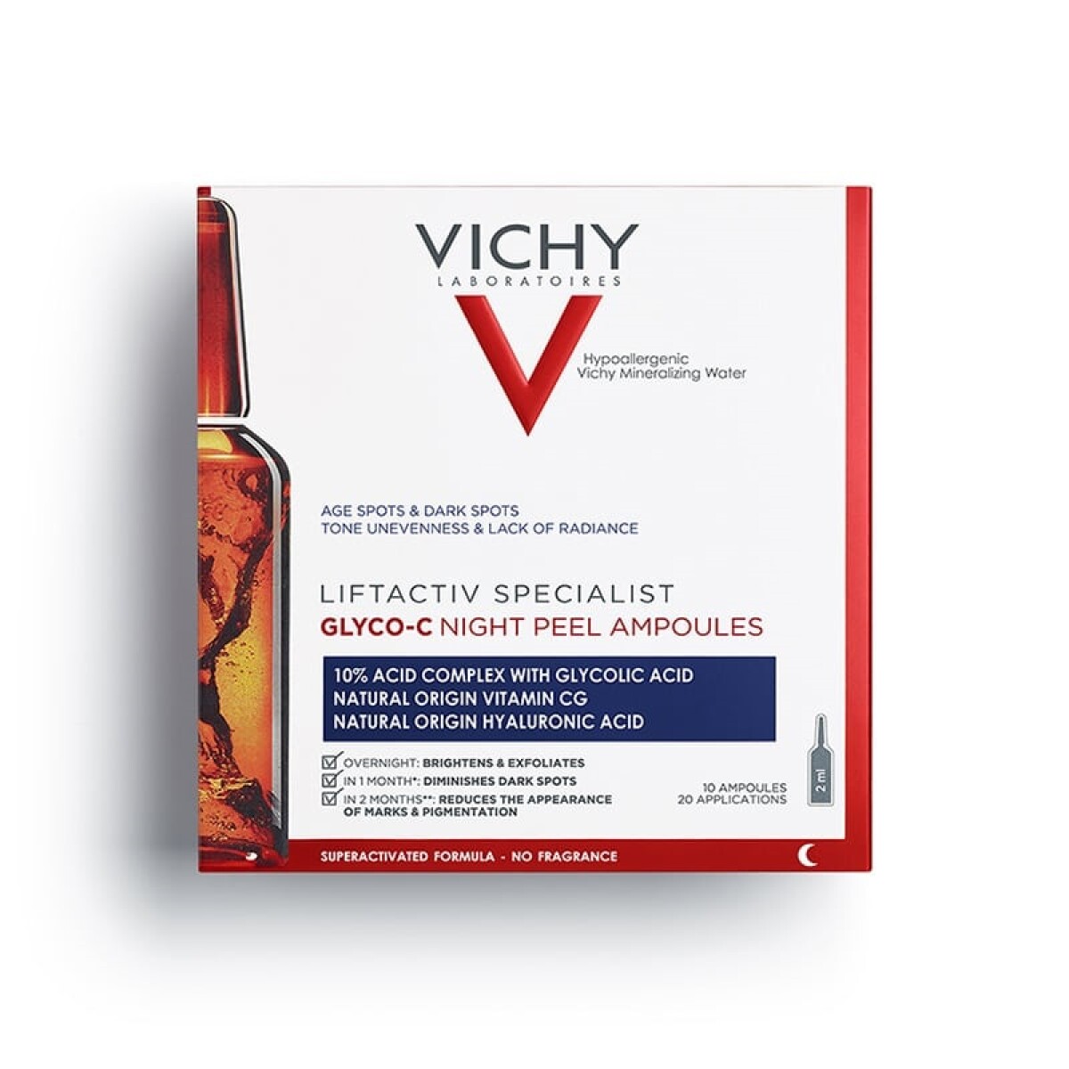 Vichy Liftactiv Glyco-c 10 Ampollas. 