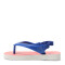 Sandalias Infantiles Havaianas Baby Logomania Blanco - Azul