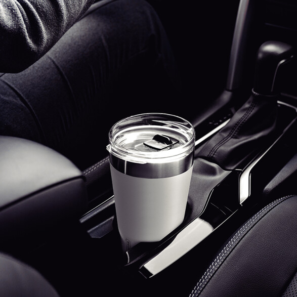 Vaso térmico blanco con tapa 550ml. "EXATA" TF6713