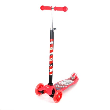 MonopatÍn Bebesit Pro 3 Wheel Scooter Luces ROJO