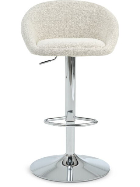 Taburete de bar TAULOV beige/cromo Taburete de bar TAULOV beige/cromo