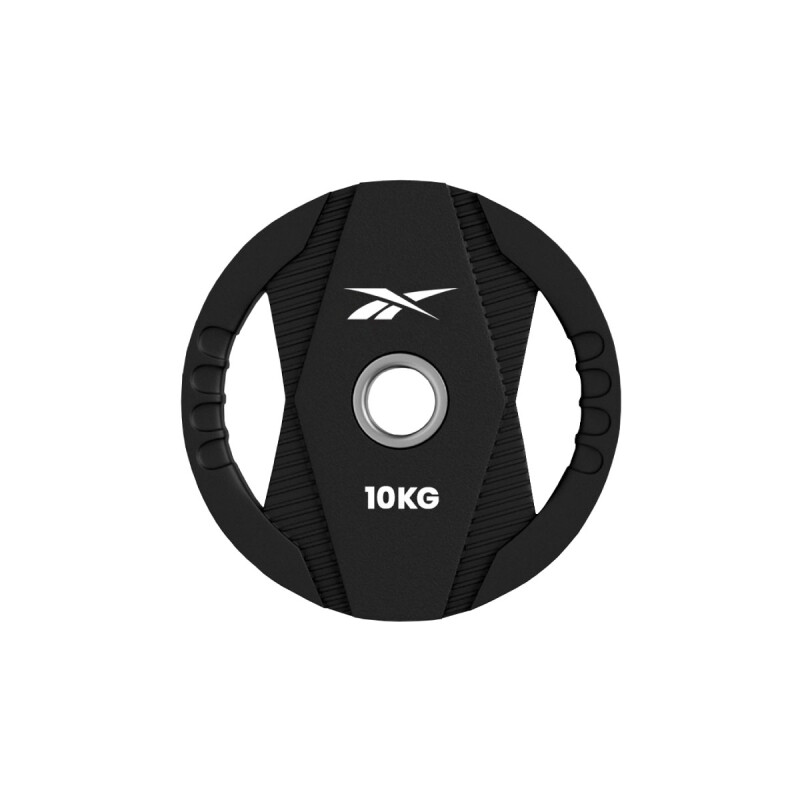 Disco Olímpico De Tpu Con Agarre Reebok 10Kg Negro