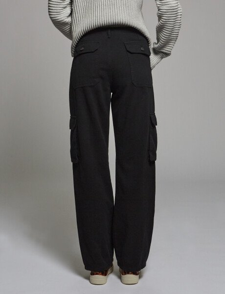 Pantalon cargo negro