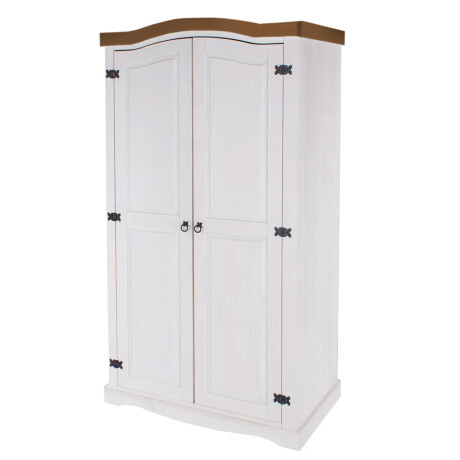 Ropero 2 puertas - Madera maciza / Línea Mexicana Blanco