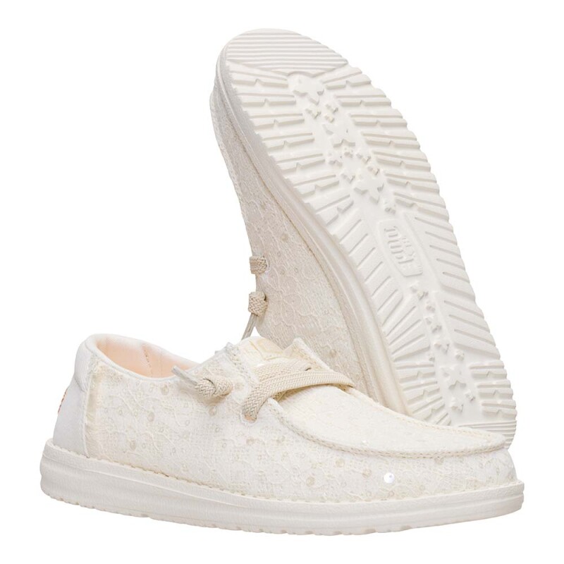 Wendy Sequin Lace Ivory