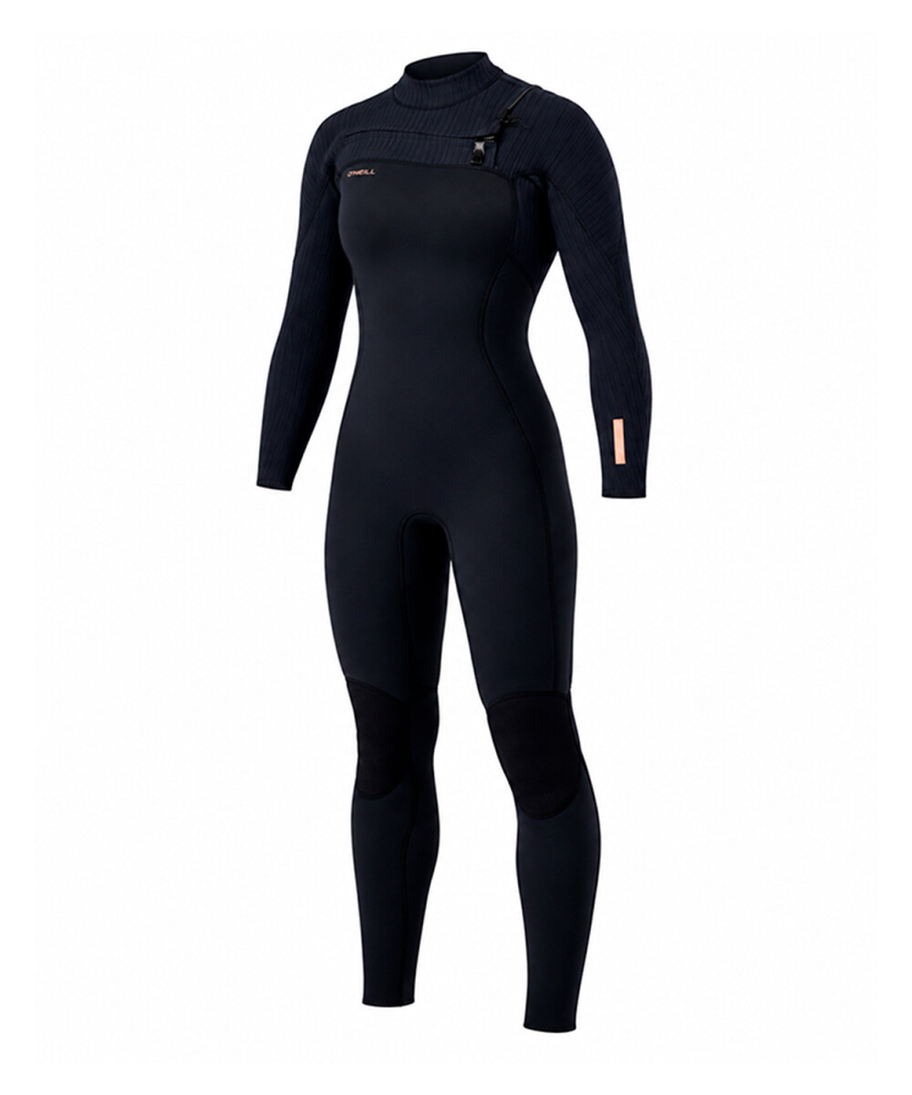 Hyperfreak Dama 3/2+mm - Chest Zip Full Steamer - Negro 
