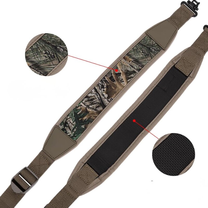 Correa Rifle 2 Puntos Hombrera Acolchada Antideslizante Longitud Ajustable Correa Rifle 2 Puntos Hombrera Acolchada Antideslizante Longitud Ajustable