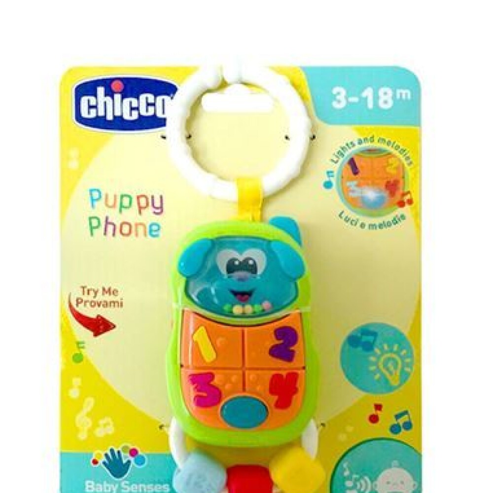 Sonajero colgante telefono CHICCO puppy Sonajero colgante telefono CHICCO puppy