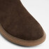 ZEDDYY DARK BROWN LEATHER BROWM