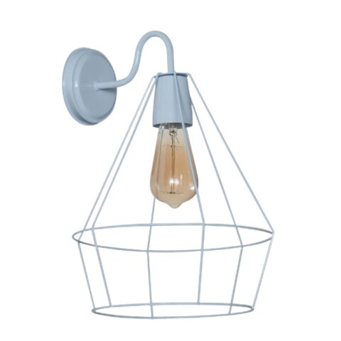 "APLIQUE 1 LUZ ""DIAMENTE"" E27 BLANCO" "APLIQUE 1 LUZ ""DIAMENTE"" E27 BLANCO"