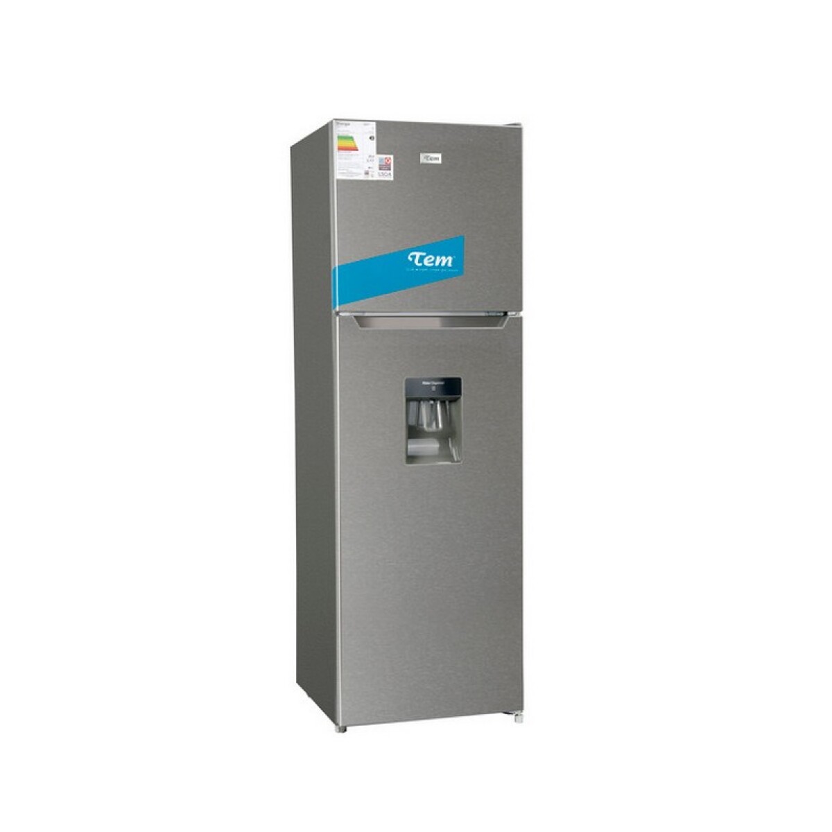 HELADERA TEM CON FREEZER 248 LTS. FRIO SECO INOX 